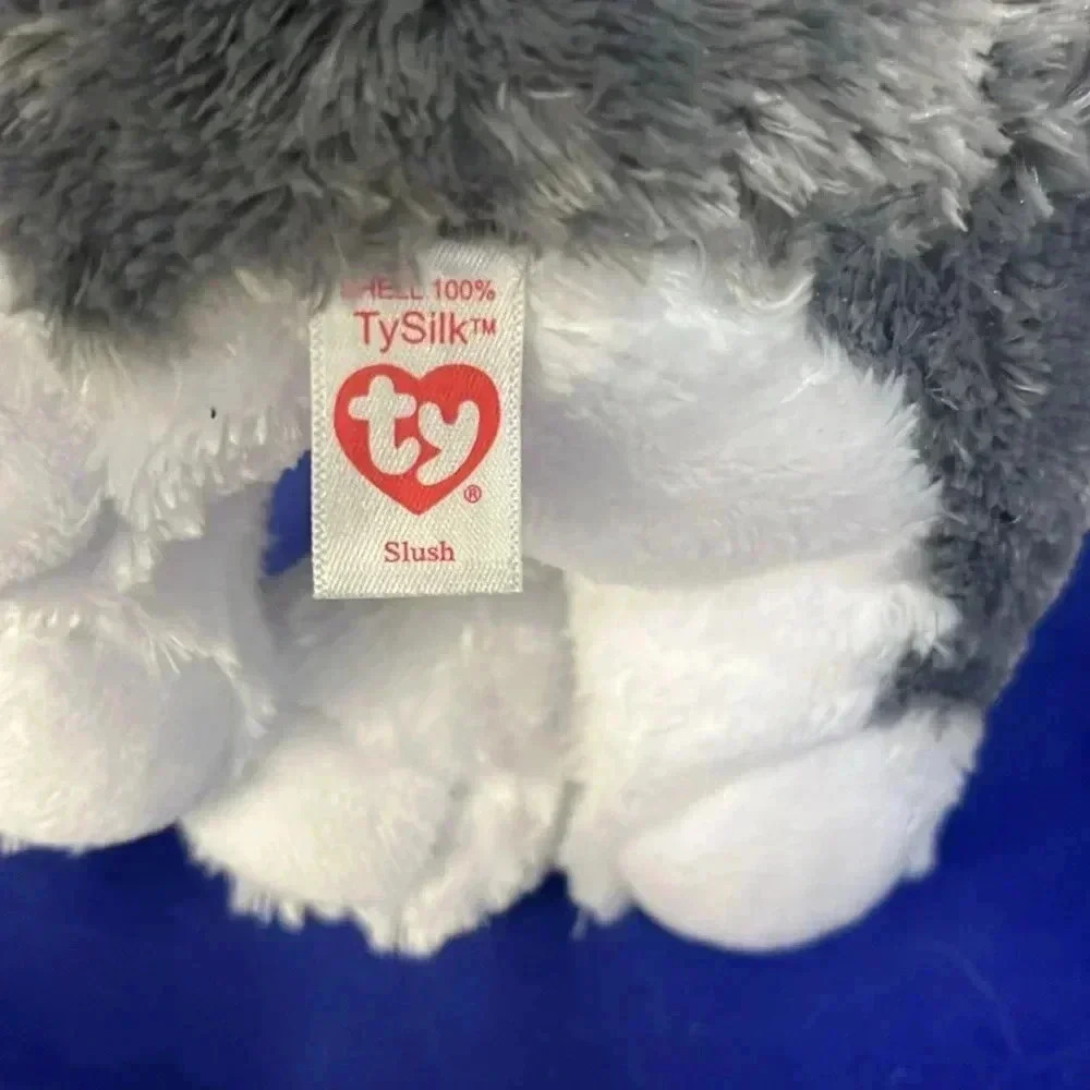Ty beanie Boo SLUSH  the Husky (Glitter Eyes) 10” 💙 - Picture 4 of 9
